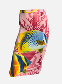 Dolce & Gabbana D&G Coral Fish Print Midi Skirt front