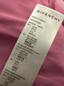 Givenchy 2021 Pink 4G Guipure Wool-Blend Mini Dress composition and care tag