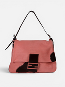 Fendi Mama Baguette Bag in Pink Haircalf