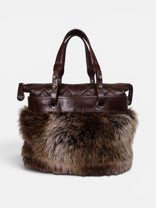 Chanel Paris Biarritz Fantasy Fur Tote Bag