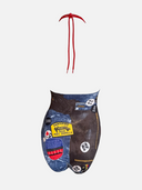 Christian Dior Miss Diorella Speedway Denim Print Swimsuit by John Galliano
