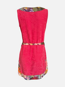 Vintage Blumarine Floral Trim Terry Cloth Beach Cover-Up Dress