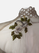 Elie Tahari "Katya" Embroidered Sheer Silk Organza Jacket