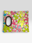 Emilio Pucci Vintage Multicolour Signature Print Canvas Clutch Bag — Open Front