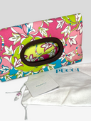 Emilio Pucci Vintage Multicolour Signature Print Canvas Clutch Bag — Dust Bag & Tags