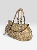 Christian Dior by John Galliano Diorissimo Romantique Trotter Bow Tote Bag - Front Right Angle