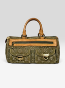 Louis Vuitton Vintage Khaki Monogram Denim Neo Speedy Bag - Front