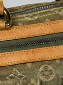 Louis Vuitton Vintage Khaki Monogram Denim Neo Speedy Bag - Top Zipper & Leather Trim Detail