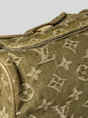 Louis Vuitton Vintage Khaki Monogram Denim Neo Speedy Bag - Side & Corner Condition Detail