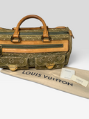 Louis Vuitton Vintage Khaki Monogram Denim Neo Speedy Bag - Dust Bag & Accessories