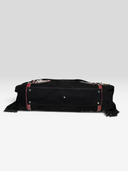 Gucci by Frida Giannini SS 2007 Black Suede Race Bamboo Tassel Top Handle Bag - Bottom