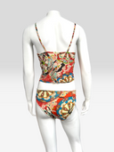 Christian Dior by John Galliano SS2001 Oriental Print Corset & Bikini Set — Back on Mannequin