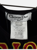 Christian Dior by John Galliano S/S 2005 “Dior Not War” Black Tank Top - Brand Size & Composition Tag