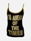 D&G Dolce & Gabbana “I’m Ahead of the Times” Sequin Tank Top - Front