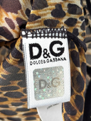 D&G Dolce & Gabbana Leopard Print Lace Camisole Top - Authenticity Hologram Tag
