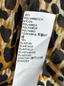 D&G Dolce & Gabbana Leopard Print Lace Camisole Top - Composition Tag