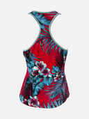 D&G Dolce & Gabbana Beachwear Tropical Floral Racerback Tank Top - Back