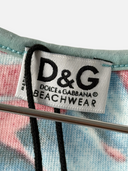 D&G Dolce & Gabbana Beachwear Tropical Floral Racerback Tank Top - Brand Tag