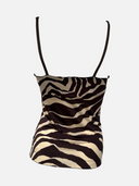 Dolce & Gabbana Underwear Zebra Print Camisole Top - Back