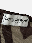 Dolce & Gabbana Underwear Zebra Print Camisole Top - Brand Tag