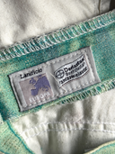 Roberto Cavalli Vintage 2001 Turquoise Psychedelic Beaded Sequin Jeans - Interior Manufacturing Tags