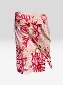 Versace SS2005 Pink Coral & Seashell Print Mini Skirt - Back