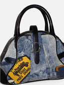 Christian Dior Denim Mini Saddle Bowler Bag (Miss Diorella, 2001, Galliano Era)