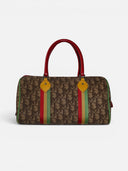 Christian Dior Rasta Diorissimo Canvas Boston Bag (Galliano Era, 2004)