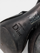 Dior Logo Canvas Slingback Platform Heels
