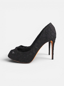 Dolce & Gabbana Lace Peep-Toe Platform Pumps