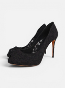 Dolce & Gabbana Lace Peep-Toe Platform Pumps