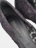 Dolce & Gabbana Lace Peep-Toe Platform Pumps