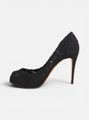 Dolce & Gabbana Lace Peep-Toe Platform Pumps