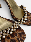 Dolce & Gabbana Leopard Pearl Slingback Heels