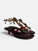 Giuseppe Zanotti Crystal Embellished Thong Sandals