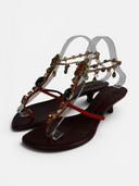 Giuseppe Zanotti Crystal Embellished Thong Sandals