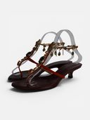 Giuseppe Zanotti Crystal Embellished Thong Sandals