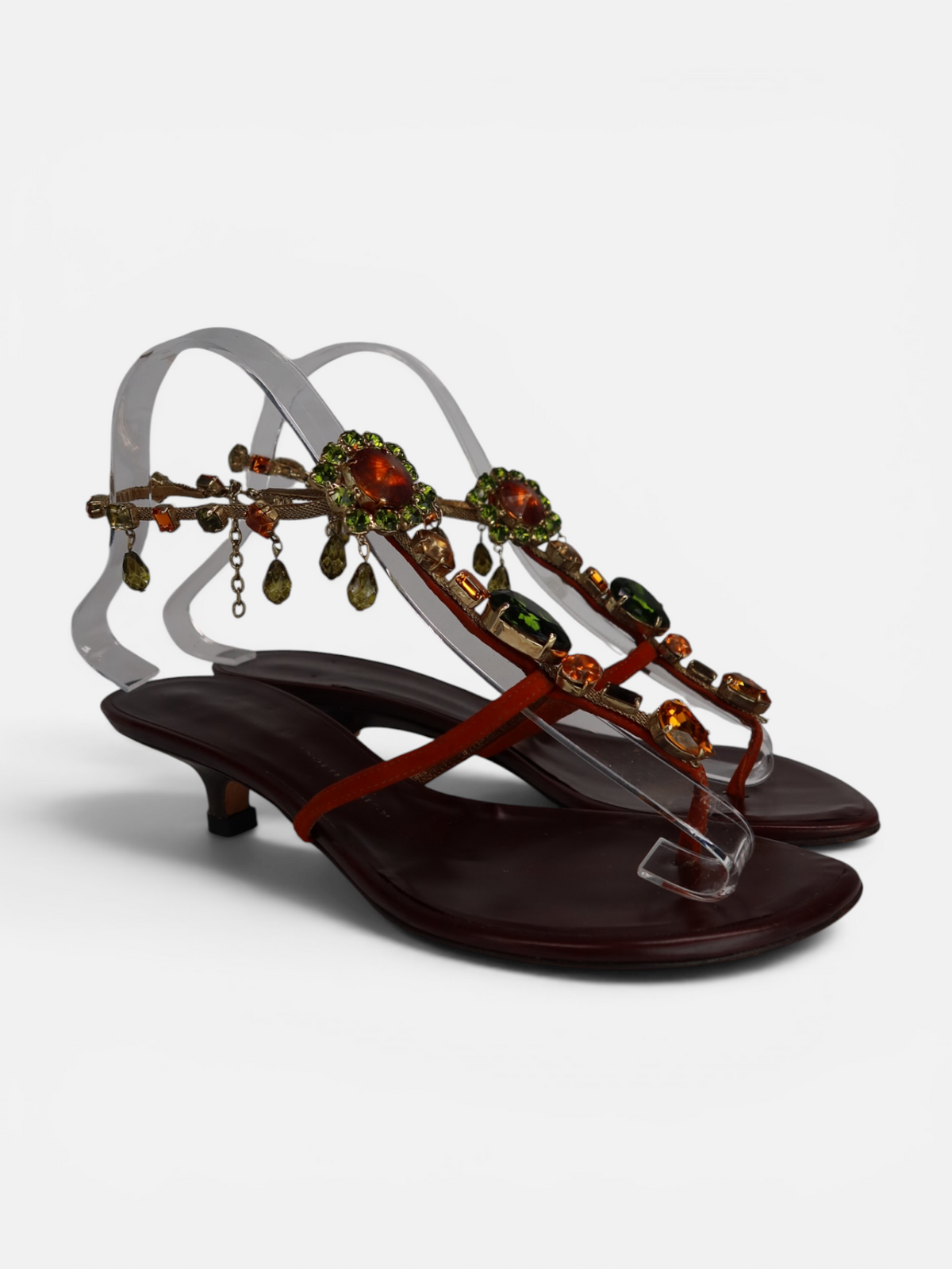 Giuseppe Zanotti Crystal Embellished Thong Sandals