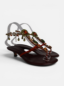 Giuseppe Zanotti Crystal Embellished Thong Sandals