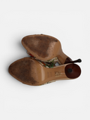 Gucci Flora Bamboo Horsebit Slingback Heels