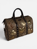 Gucci Hearts Joy Boston Bag in GG Supreme