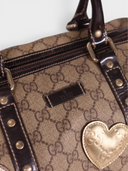 Gucci Hearts Joy Boston Bag in GG Supreme