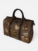 Gucci Hearts Joy Boston Bag in GG Supreme