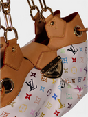 Louis Vuitton x Takashi Murakami White Multicolore Ursula Bag