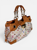 Louis Vuitton x Takashi Murakami White Multicolore Ursula Bag