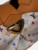 Louis Vuitton x Takashi Murakami White Multicolore Ursula Bag