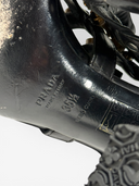 10 Prada Vintage Black Leather Crystal-Embellished Cage Sandals - Sole Brand Size & Origin Stamp