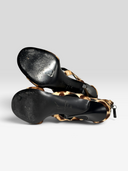 08 Giuseppe Zanotti Leopard Calf Hair Cage Heels - Soles