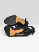 Giuseppe Zanotti Black Crystal Cutout Cage Sandals - Soles