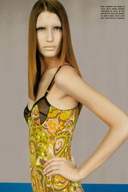 Dolce & Gabbana S/S 2004 Abstract Floral Hook-Front Corset Top editorial reference